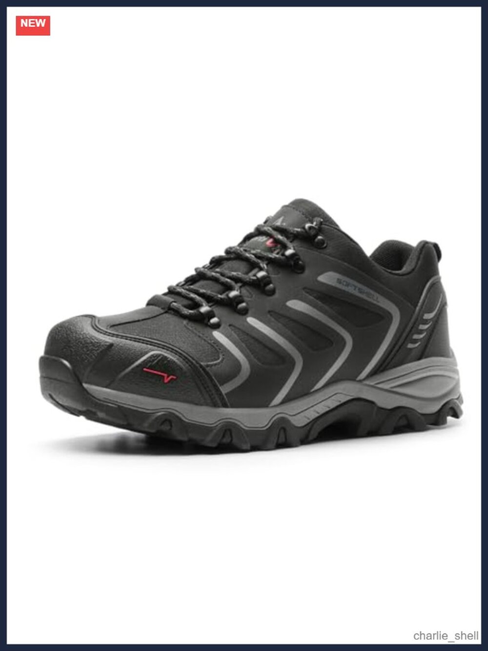 Men's Waterproof Hiking Shoes Low Top Wide Fit Athletic Outdoor